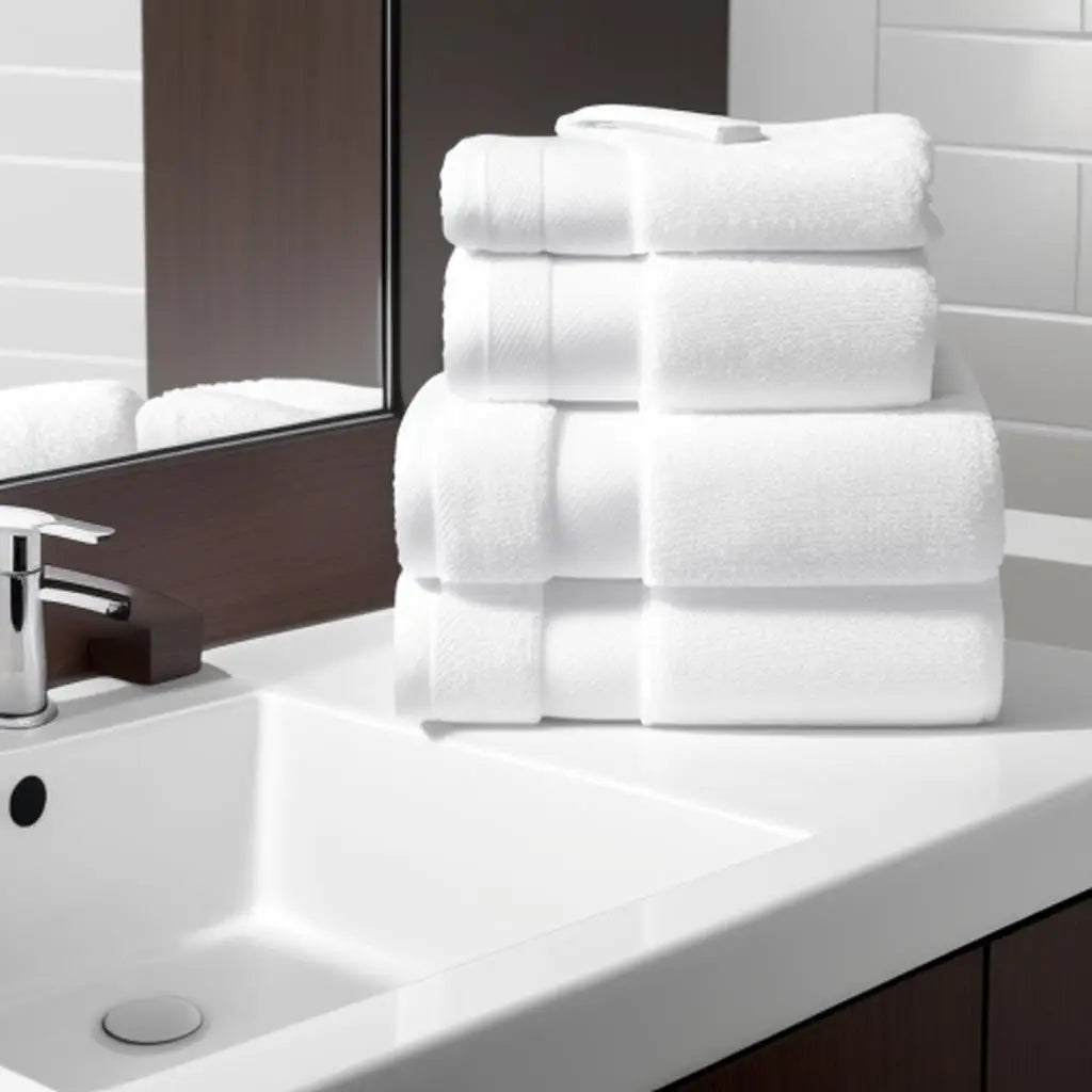 Durable Solid Color Bath Towel Bamboo Turkish Cotton Woven for Gym Face Kitchen Travel Towel