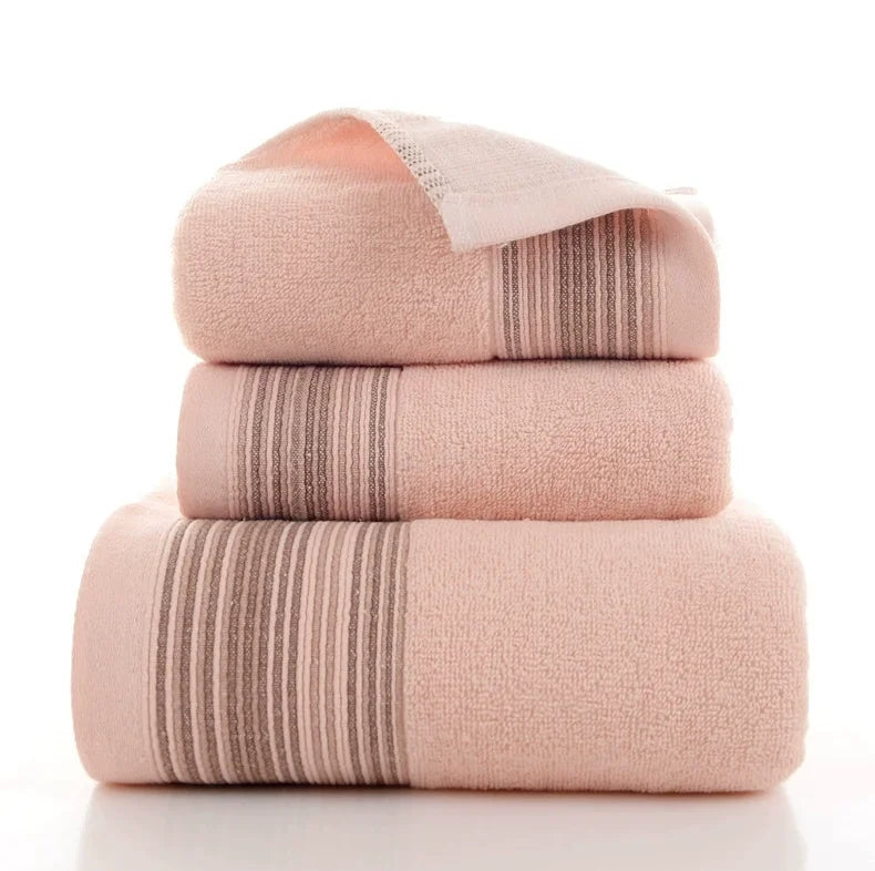 Pure Cotton Bath Towel Soft Absorbent Adult Towel Home or Hotel Bathroom Set Toalha de Banho