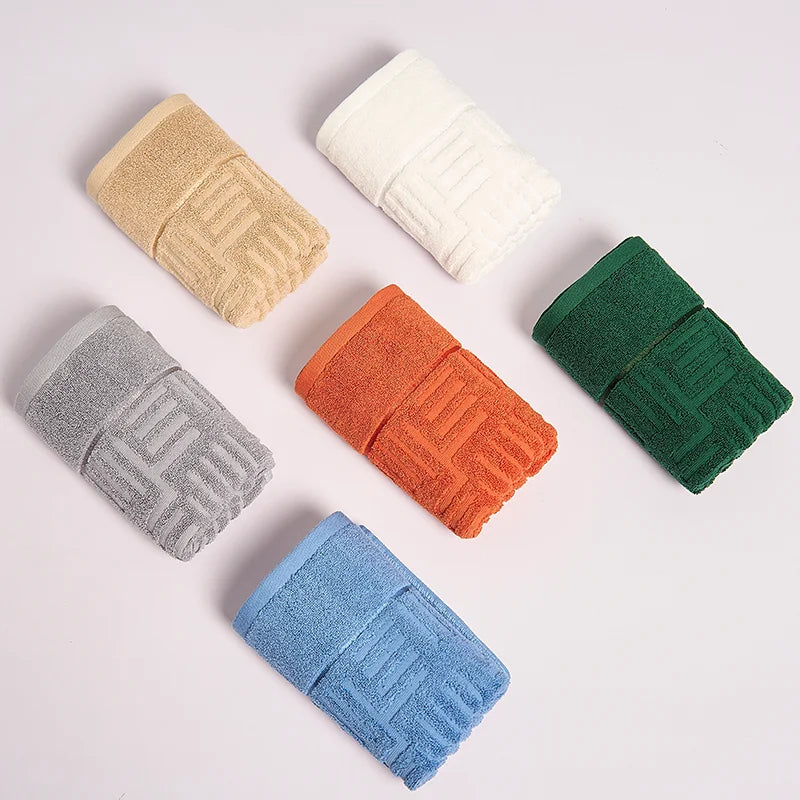 Cotton Thickened Soft Bath Towel Comfortable Bath Towel for Home Bathrooms