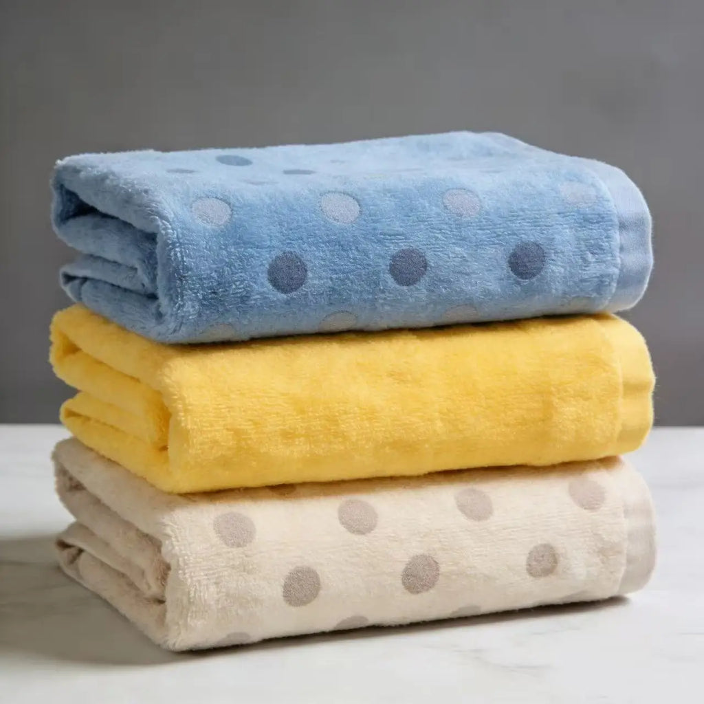 Organic Cotton Terry 600gsm Soft Bath Towel Set Eco-Friendly