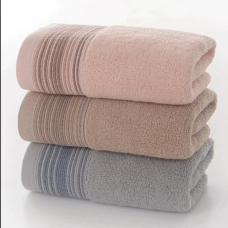 Pure Cotton Bath Towel Soft Absorbent Adult Towel Home or Hotel Bathroom Set Toalha de Banho